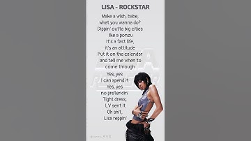 Thumbnail of Lisa Rockstar Rap Lyrics | #lisa #rockstar #lyrics