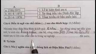 Đề thi cuối học kỳ II môn Lịch sử và Địa lý lớp 5