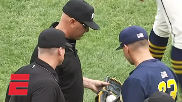 Michigan's Willie Weiss ejected for sticky substance on glove | NCAA on ESPN