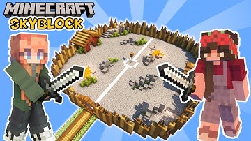 I built a PvP Arena in Minecraft Skyblock!