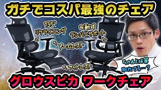 【グロウスピカ】欲しい機能全部盛りのオフィスチェアが出た！今ならクラファンでお得すぎる！