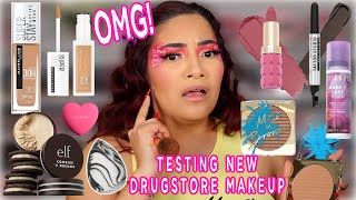 TESTING OUT NEW DRUGSTORE MAKEUP 2022 | ALL DAY WEAR TEST - ALEXISJAYDA