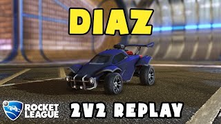 diaz Ranked 2v2 POV #51 - diaz & droppz VS ElOmarMaton & plexi - Rocket League Replays