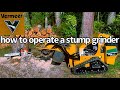 How to operate a stump grinder I.T.Creations