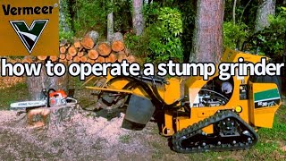 How to operate a stump grinder I.T.Creations