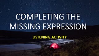 Completing the missing expression