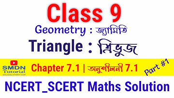 Class 9 Maths Geometry | Triangle and it