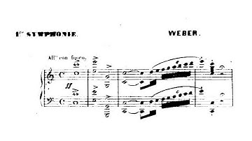 Carl Maria von Weber – Symphony No.1, in C major