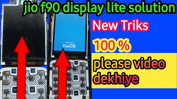 jio f90 display lite solution!!kisi vi display 1minut me solve by Technical Ali