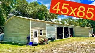 “Brian’s 5-car garage Auto Shop” 30x85 w/ Lean too
