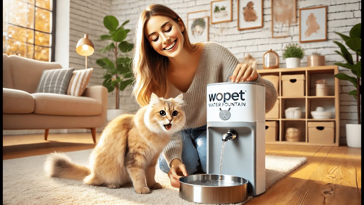 🐾 WOPET Wireless Ceramic Cat Water Fountain | Best Wopet Water Fountain 💧