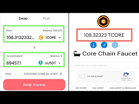 How to Claim 100+ tCORE Daily from CORE Chain Testnet - CORE (Satoshi BTCs)