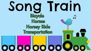 Bicycle, Horses, Horsey Ride, Transportation