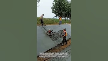 Slope Concrete Magic: Perfect Leveling Trick 🏗️ | DIY Cement Finishing Hack