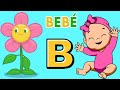 Aprende la letra B con ejemplos y palabras | Abecedario para niños | Video educativo en español
