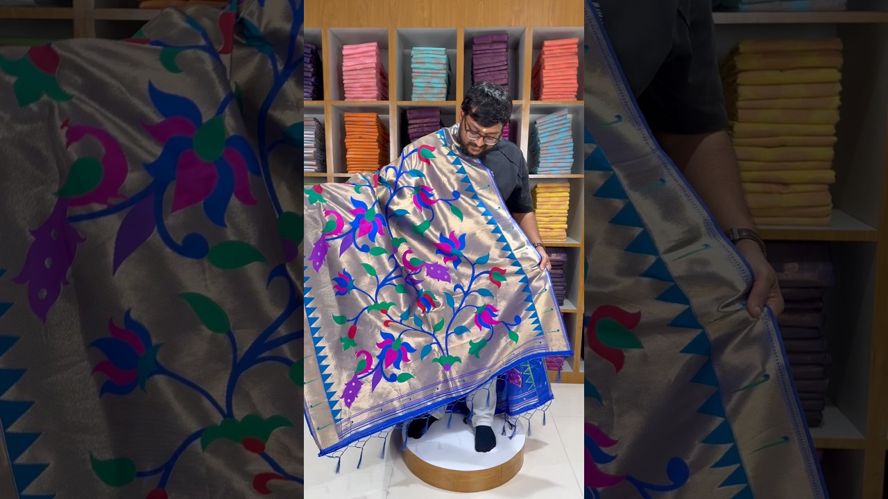 Paithani Soft Silk Lotus Jaal Dupatta