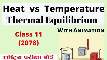 Thermal Equilibrium || Heat and Temperature | NEB Physics