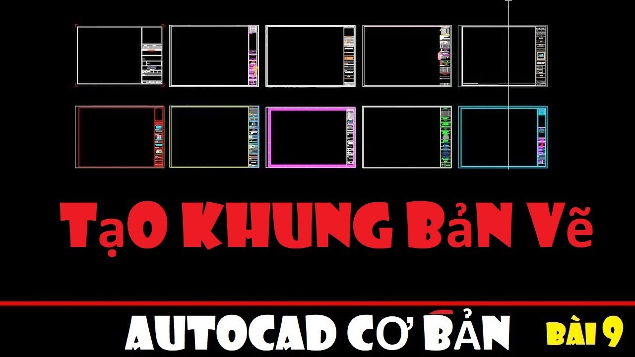 Khung tên bản vẽ: Khung tên bản vẽ giúp định danh và phân biệt giữa các bản vẽ khác nhau. Bạn có thể tùy chỉnh kích thước, màu sắc và kiểu dáng tùy theo nhu cầu của mình. Xem hình ảnh liên quan để tìm hiểu thêm về những mẫu khung tên bản vẽ đẹp.