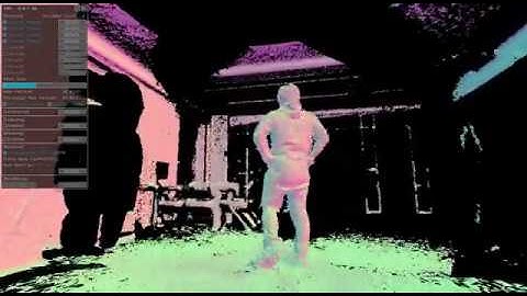Realtime Generating a Mesh from Point Clouds Acquired by Multiple Azure Kinect Part2
