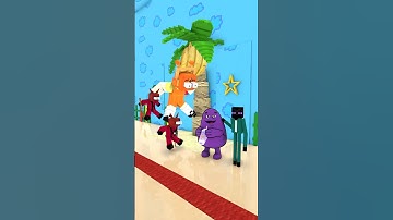 When Enderman Plays Squid Game Red Light Green Light | XD School Funny Minecraft Animation #shorts