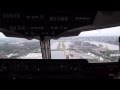 Impressive arj100 cockpitview landing at london city airport