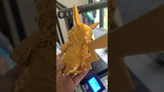 3D PRINTED ORNAMENTAL PIKACHU MIKA 3D SILK GOLD PLA