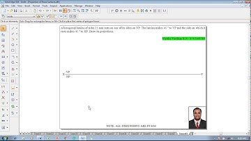 Example 43 on Projection of Plane Surfaces
