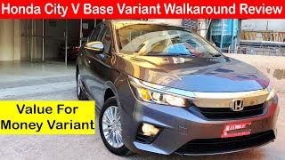 New Honda City Base Variant V Detailed Walkaround Review l Aayush ssm