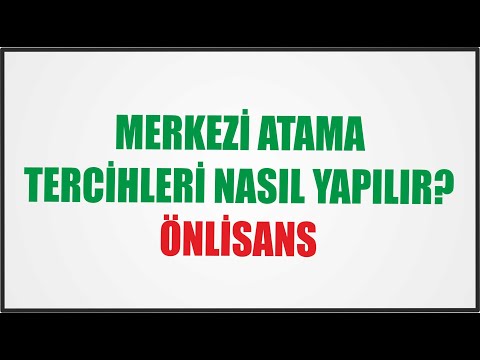 2020/2 MERKEZİ ATAMA TERCİHLERİNİ NASIL YAPMALIYIM(ÖNLİSANS) #merkeziatamaduyurusu