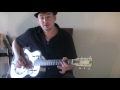 Easy blues slide guitar licks in open G lesson