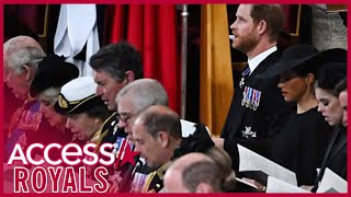 Why Meghan Markle & Prince Harry Sat In 2nd Row At Queen’s Funeral