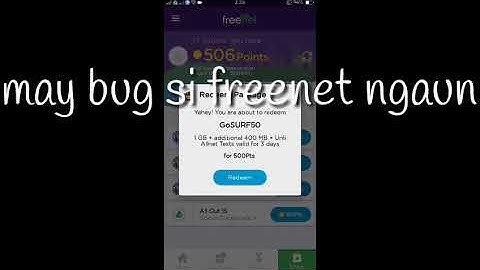 FREENET BUG ULIMITED REDEEMED POINTS WITHOUT DEDUCTED POINTS