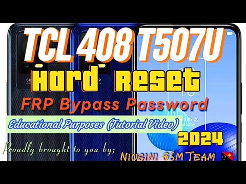 Hard Reset TCL 408 | T507U Bypass Password | TCL 408 T507U FRP bypass ...