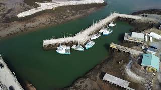 White Head Wharf and Island viewed by Drone.
