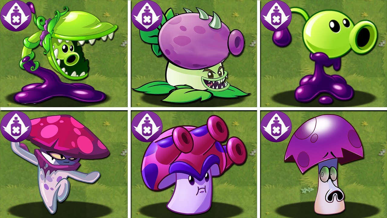 Plants vs Zombies 2 mod Final Boss - Every POISON Plants LEVEL 999999 ...