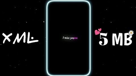 I Miss You Sad Voice And XML File Video Editing 😊 By Alight Motion ❤️🥰 || Sad Video XML File