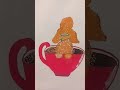 Funny and Cute Tea cup dogs #dogillustration #cutefooddoodles #lovelypuppies