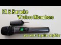 Wireless Microphone from Amazon (ARCHEER UHF Bluetooth Microphone with Rechargeable Receiver)