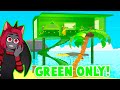 GREEN ONLY Build Challenge In Adopt Me! (Roblox)