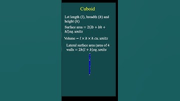 3 Important Formulas For Solving Cuboid Problems#shorts #short