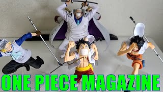 Ace Sabo Luffy Garp Figure One Piece Magazine BANDAI Unboxing