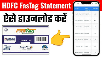 HDFC Fastag Statement Kaise Nikale | HDFC Fastag Transation History Kaise Nikale