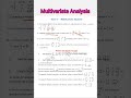 Unit 5 | Multivariate Analysis Questions for reference