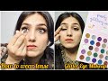 Glitter Eye Makeup | Eye Lense lagane ka Tarika