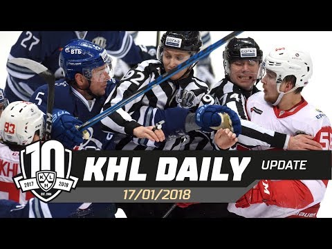 Daily KHL Update - January 18th, 2018 (English)