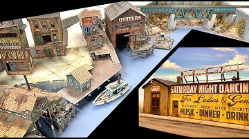 Building a model pier for our layout!