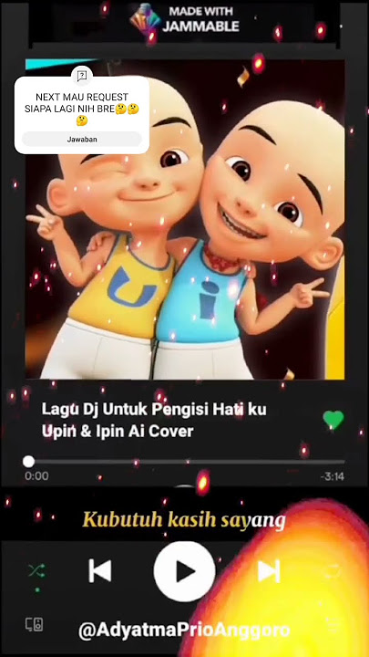 Lirik Lagu Dj Untuk Pengisi Hatiku Cover @UpinIpinFullMovie 🤓😱#upinipinaicover #untukpengisihatiku