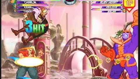 MvC2: Unblockable to Charlie Crossup Momentum Shift Combo