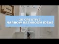 30 Stylish & Creative Narrow Bathroom Ideas