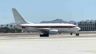 Janet air 737-600 arrives in LAs Vegas from Area 51
